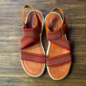 Euro soft multi-colored sandals